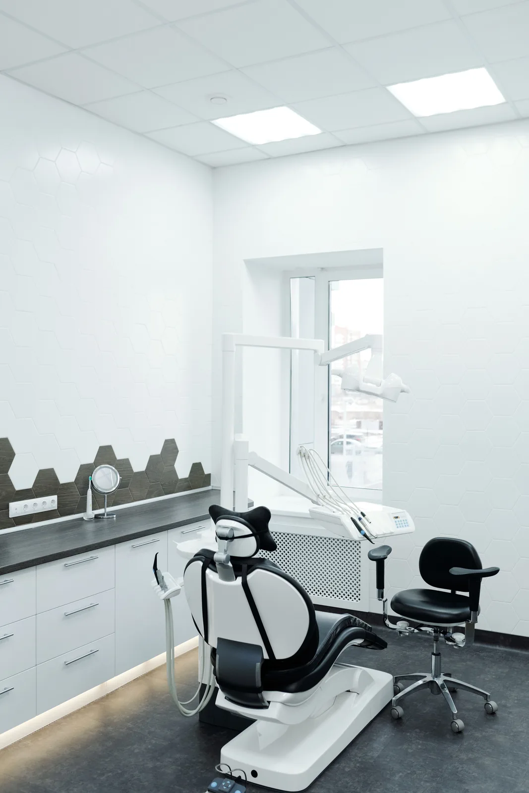 Spotless dental treatment room