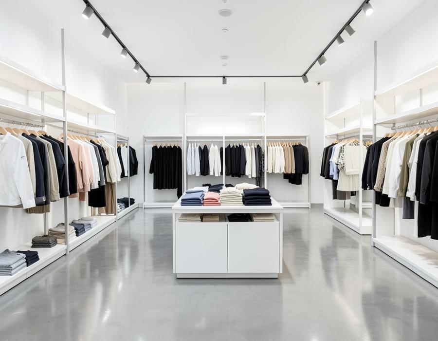 Clean retail store interior